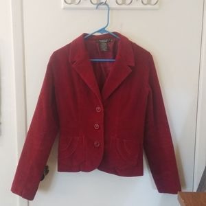 Red corduroy jacket